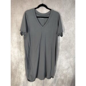 Universal Standard Form & Line Knit T-Shirt Dress In Gray Size S US 14-16